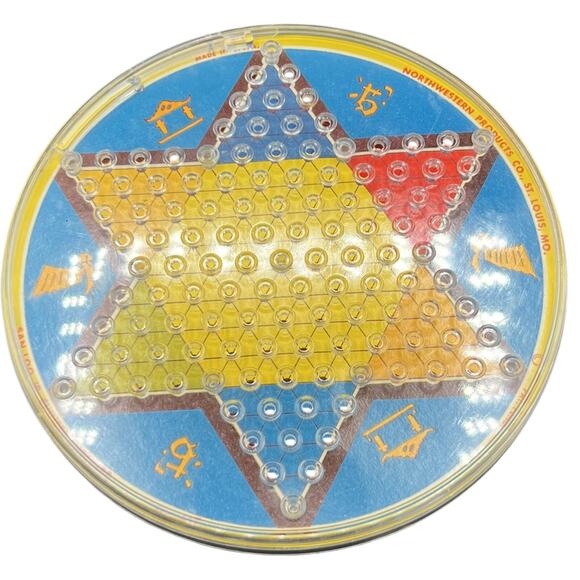 Northwestern Products Other - ⭐ Vintage Northwestern Products Star Peg Game Round Travel Board Retro USA Fun